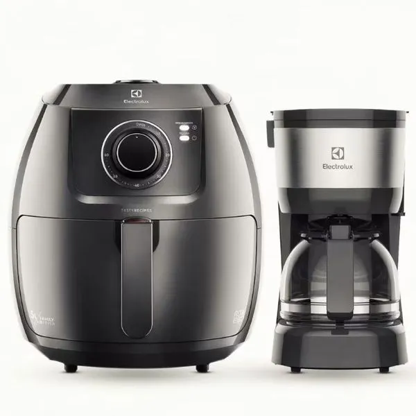 Kit Fritadeira sem Óleo Air Fryer Family Efficient EAF50 5L com Cuba 6,5L e 8 Receitas pré-sugeridas Preto-granite Kit Fritadeira sem Óleo Air Fryer Family Efficient EAF50 5L com Cuba 6,5L Preto-granite Electrolux