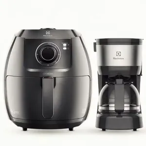 Kit Fritadeira sem Óleo Air Fryer Family Efficient EAF50 5L com Cuba 6,5L e 8 Receitas pré-sugeridas Preto-granite Kit Fritadeira sem Óleo Air Fryer Family Efficient EAF50 5L com Cuba 6,5L Preto-granite Electrolux