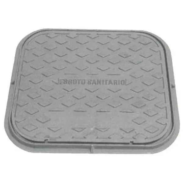 Tampa Tampão de Chão Simples T33 para Passagem 48x54cm Ferro Fundido Estanque Preto Fundição São Cristóvão Tampa Tampão de Chão Simples T33 Passagem 48x54cm Ferro Fundido Preto Fundição São Cristóvão