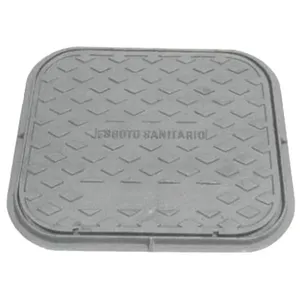 Tampa Tampão de Chão Simples T33 para Passagem 48x54cm Ferro Fundido Estanque Preto Fundição São Cristóvão Tampa Tampão de Chão Simples T33 Passagem 48x54cm Ferro Fundido Preto Fundição São Cristóvão