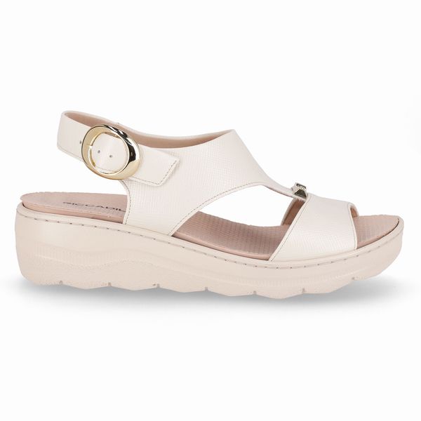 Sandália SPA Anabela Médio Off White 40