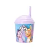 Copo Com Canudo 270ml Infantil Decorado Pony