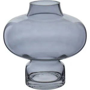 Vaso Decorativo Enfeite Casa Vintage Home&co Vidro 20x20x20cm Fume