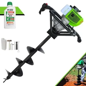 Perfurador de Solo MPS52 à Gasolina 2T 52CC 1,8HP com Broca 80x20CM e Óleo 2T CASTROL STIHL Laranja Menegotti Perfurador de Solo MPS52 à Gasolina 2T 52CC 1,8HP com Broca 80x20CM Laranja Menegotti