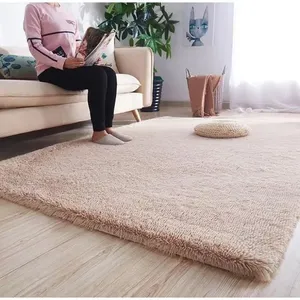 Tapete Antiderrapante DVS Fluffy 183X122CM Bege A-BI