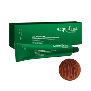 Coloração Acquaflora Creme Permanente Vegana 7.44 Louro Natural Cobre Intenso 60g