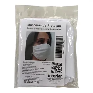 Máscara De Proteção Interlar Branco Com 2 Unidades Mascara De Protecao Interlar Branco Com 2 Unidades