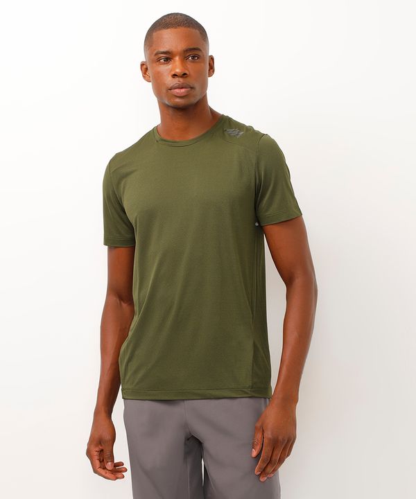 camiseta esportiva básica verde GG