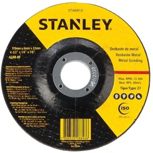 Disco De Desbaste - Metal 4 1/2'x6,0mmx7/8' - STA0413 - STANLEY