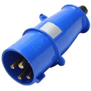 Plugue 3P+T 32A 200/250V 9H Azul - S-4279 - STECK