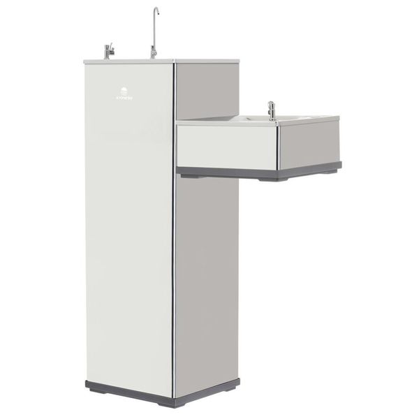 Bebedouro De Coluna Conjugado Infantil Karina Linha Pressão Inox 220v K-40ci