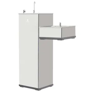Bebedouro De Coluna Conjugado Infantil Karina Linha Pressão Inox 220v K-40ci