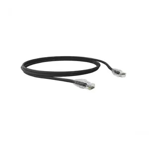 Patch Cord Cat5e 0.5M Preto T568A 35104006 para Voz Dados e Imagens com Certificação Anatel Furukawa Patch Cord Cat5e 0.5M Preto T568A 35104006 para Cabeamento Estruturado Furukawa