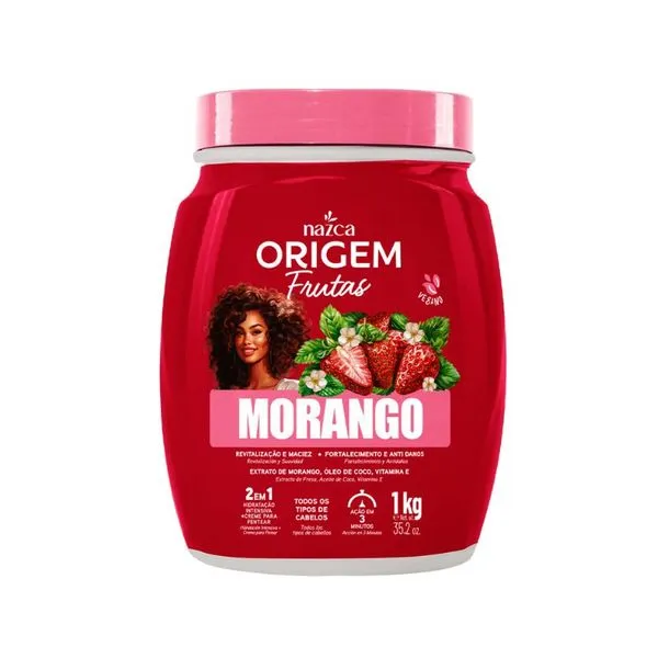 Creme Capilar 2 em 1 Origem Morango 1kg CR CAB ORIGEM 1KG 2EM1 MORANGO