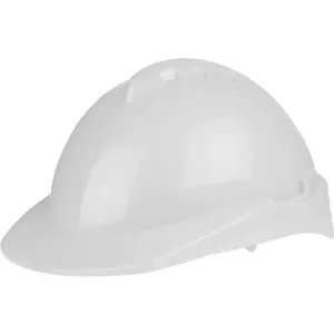 Capacete com aba frontal branco sem suspensão Milenium Class 903996 LIBUS