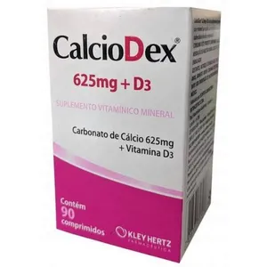 Cálciodex 625mg + D 90 Comprimidos - Kley Hertz