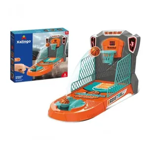Jogo Basquete de Mesa 9 Peças com Modos de Jogo Variados, Placar Eletrônico, Luzes e Sons Laranja Xalingo Brinquedos Jogo Basquete de Mesa 9 Peças com Placar Eletrônico, Luzes e Sons Laranja Xalingo Brinquedos