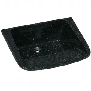 Tanque de Mármore Sintético Granitado N°1 com 60x46cm Pedra Escura - 507308 - A.J.RORATO