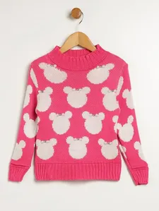 Blusão Tricot Infantil Para Menina - PINK 8