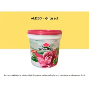 Tinta Acrílica Vitória Régia Econômica Fosco Girassol 3,6 Litros (MP)