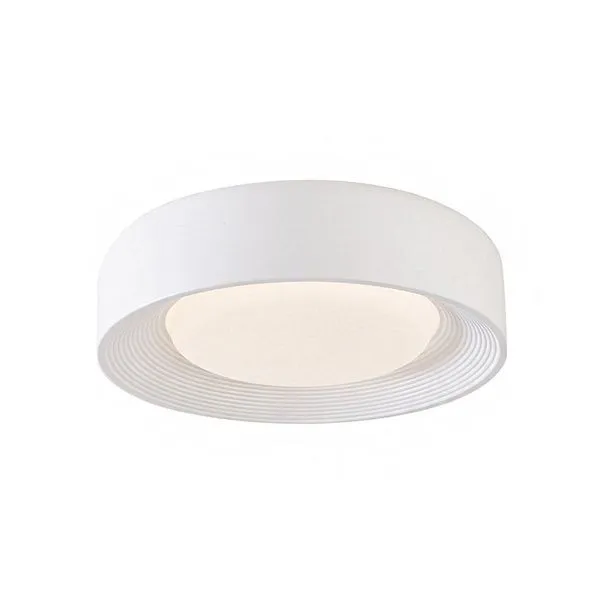 Plafon LED Dimerizável Veta 90018 com Controle Remoto Branco Bivolt Nordecor Iluminação Plafon LED Veta 90018 Dimerizável com Memória de Cor Branco Bivolt Nordecor Iluminação