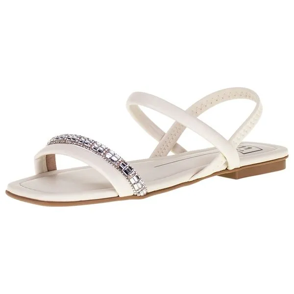 Sandália Feminina Rasteira Moleca - 5462111 MARFIM 35