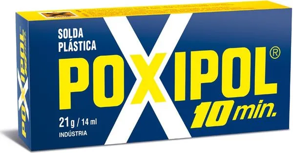 Adesivo Epóxi Poxipol 10min Pastoso 21g 1537 - Poxipol