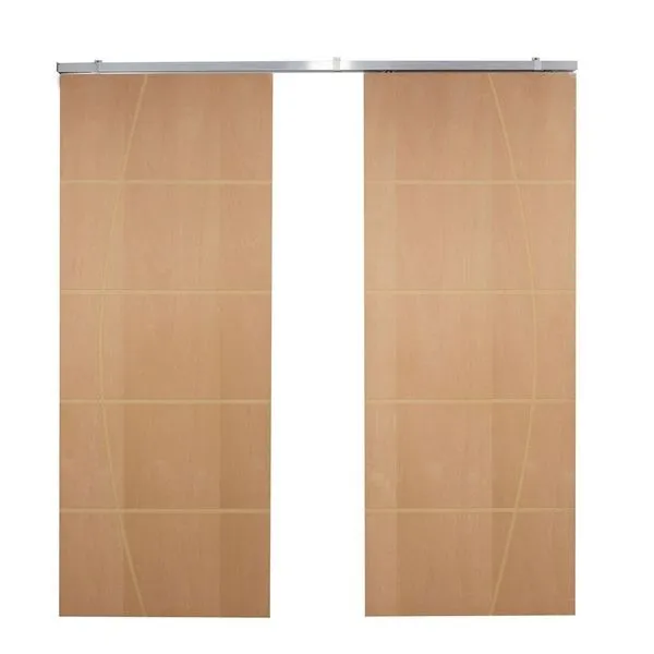 Porta Dupla de Correr P/ Verniz Frisada F01 - 210x160