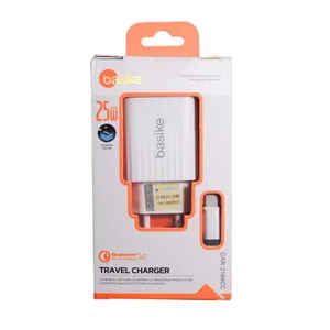 Fonte Carregador Turbo 25W USB/C Basike Branco CAR-3164CC