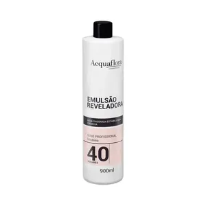 Água Oxigenada Acquaflora 40 Volumes 900ml Emulsão Reveladora Acquaflora 40 Volumes 900ml