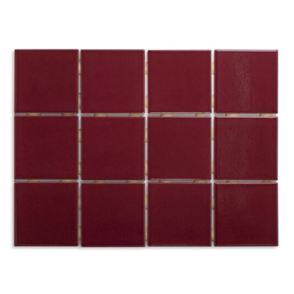 Revestimento Guindo Bold Brilhante Vermelho 10x10cm 1,95m2 (Lote 1)