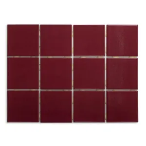 Revestimento Guindo Bold Brilhante Vermelho 10x10cm 1,95m2 (Lote 1)