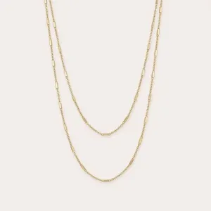 Colar Duas Voltas Milliá Banhado a Ouro Liga Metálica Dourado Feminino Colar Duas Voltas Milliá Liga Metálica com Banho de Ouro Dourado Feminino