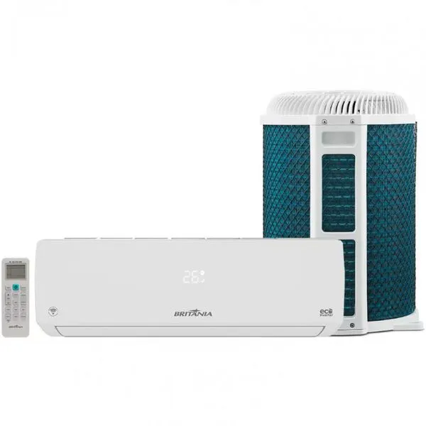 Ar-Condicionado Split Britânia BAC12000IFM15 Wi-Fi Controle Remoto 12.000 BTU Frio Branco / 220V