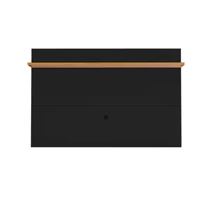 Painel NT1190 em MDP com Prateleira para TV até 60'' Preto/ Freijó Trend