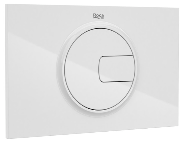Placa de Acionamento PL4 3/6L Branco Roca