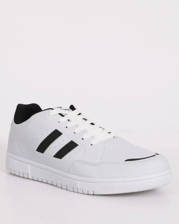 Tênis Masculino Casual Veloce Com Recorte Branco 38