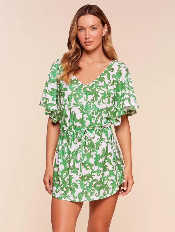 Kaftan Estampado Araguaia VERDE P