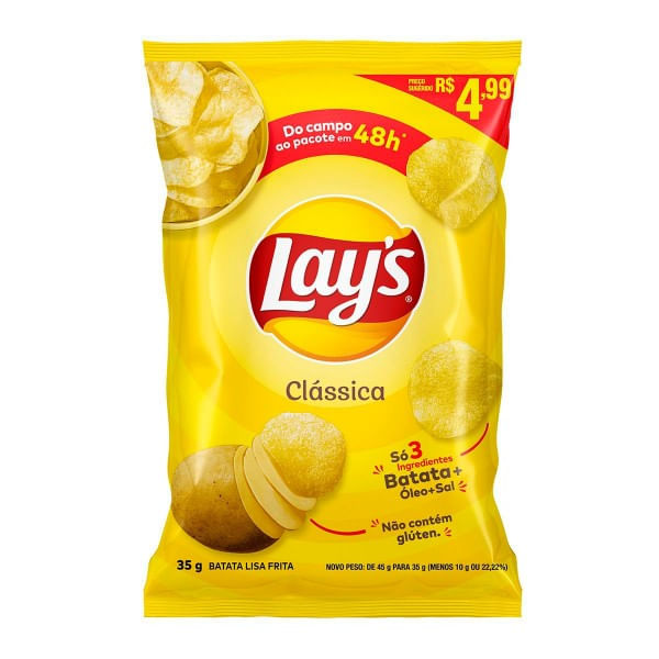 Salgadinho Elma Chips Lays Clássica 35g