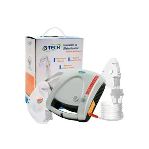 Inalador e Nebulizador Adulto/Infantil NEBCOMV Prata G-Tech