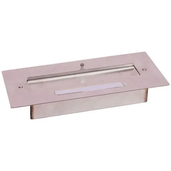 Queimador para Lareira Portátil Inox Aço 304 16,5x39x6cm Cinza Nossa Kasa Queimador Inox Aço Para Lareira Portátil 304 - 16,50l X 39l X 6a Cm Cinza