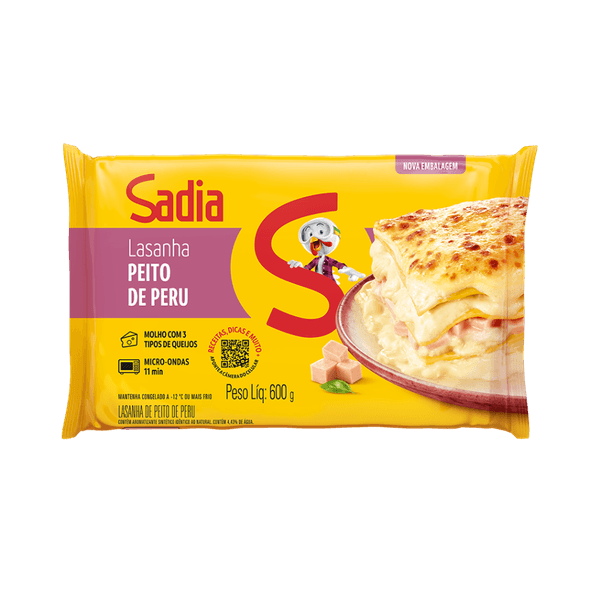Lasanha Sadia Peito de Peru 600g