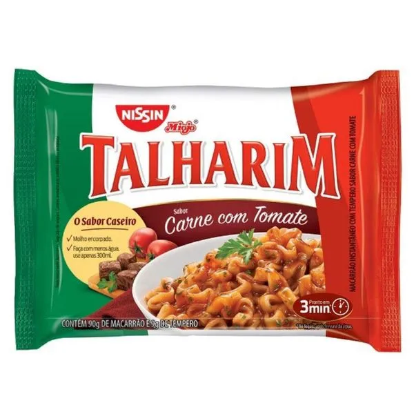 Macarrão Nissin Lamen Talharim Carne com Tomate 90g