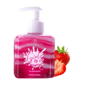 Phallebeauty Gel Creme para Virilha Beijável Sabor Morango com Creme 180g