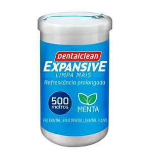 Fio Dental 500m Fita Larga Expansive Menta Dentalclean