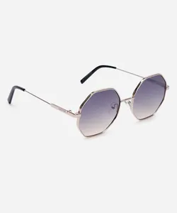 óculos de sol feminino redondo de metal triton dourado UNICO