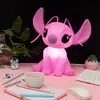 Luminária Abajur Decoração Quarto Menina Angel Stitch Rosa Brinquedo Infantil Original Bivolt
