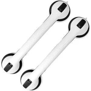 Conjunto de 2 Peças Barras de Apoio Para Banheiro ZHAZIEON de 40cm Preto A-BI