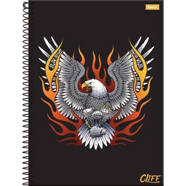 CADERNO 20X1 CAPA DURA CLIFF MASCULINO 320FLS.