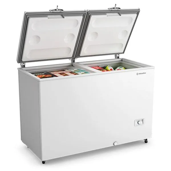 Freezer e Refrigerador Horizontal Metalfrio DA420IF 2 em 1 com 417L e 2 Portas Bivolt Freezer E Refrigerador Horizontal Da420if Metalfrio Com 417 Litros E 2 Portas Bivolt